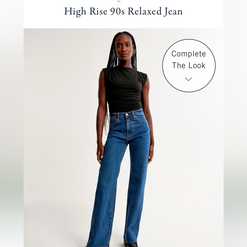 Brand new Ambercombie & Fitch high rise 90s jeans size 27 length regular